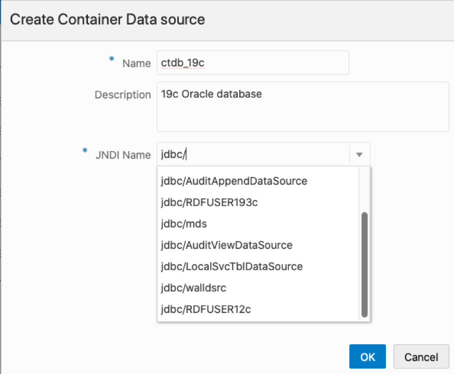 Create Container Data Source