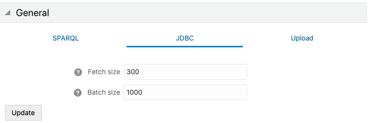 General JDBC Parameters