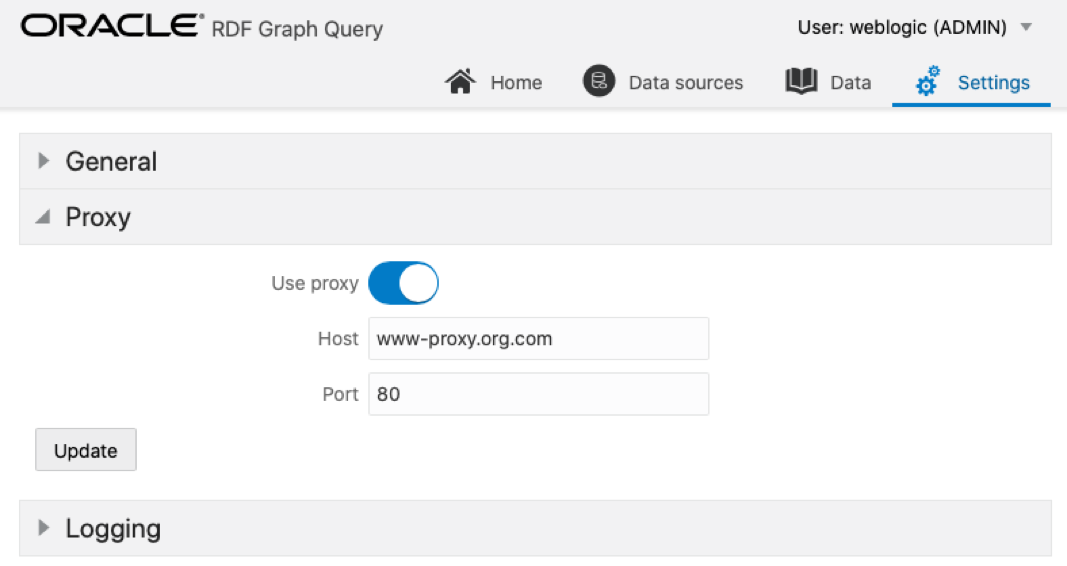 Proxy JSON Configuration File