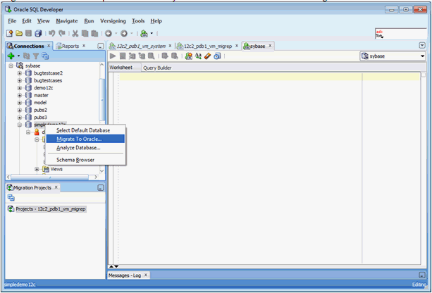 Starting Capture Phase of Migration Process