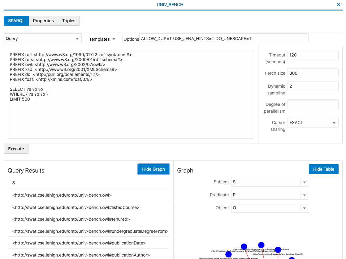 SPARQL Query Page